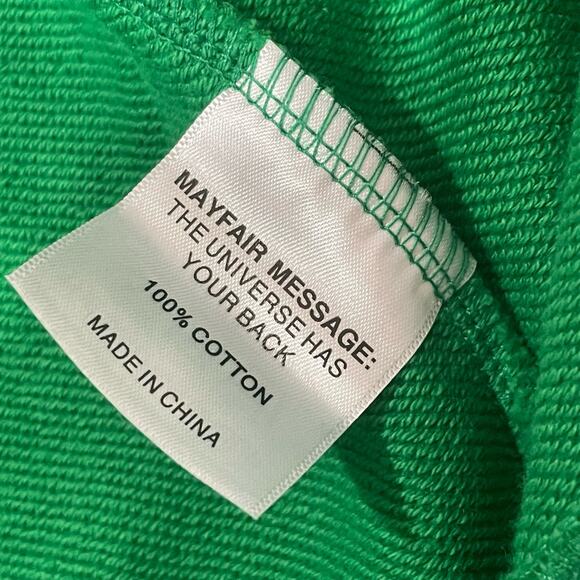 The Mayfair Group Empathy Always Zip Up Hoodie - Green - S/M - Picture 9 of 13